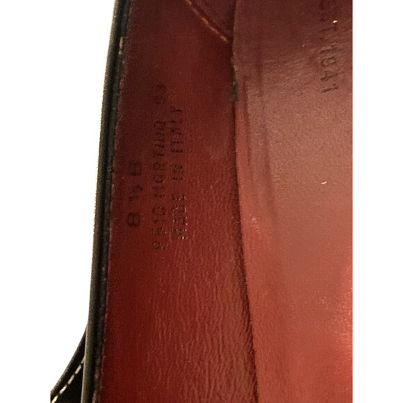 Coach Women’s Black Leather Heels Sz 8.5B Buckle Accent Round Toe Classic Pumps - Picture 13 of 14